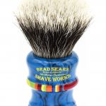 Brad Sears Shave Works - Cobalt & Disco Haze Archduke 2 - 28mm Bulb (Silvertip Badger Shaving Brushes)