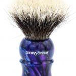Shavemac - 2018 LE D01 2-Band Amethyst - Shaving Society - 24mm Flat (Silvertip Badger Shaving Brushes)