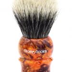 Shavemac - 2018 LE D01 2-Band Royal Harvest - Shaving Society - 26mm Fan (Silvertip Badger Shaving Brushes)